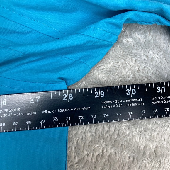 Duluth Trading Co. Mens 2XLT Short Sleeve Button‎ Down Shirt Blue Nylon - Picture 5 of 10